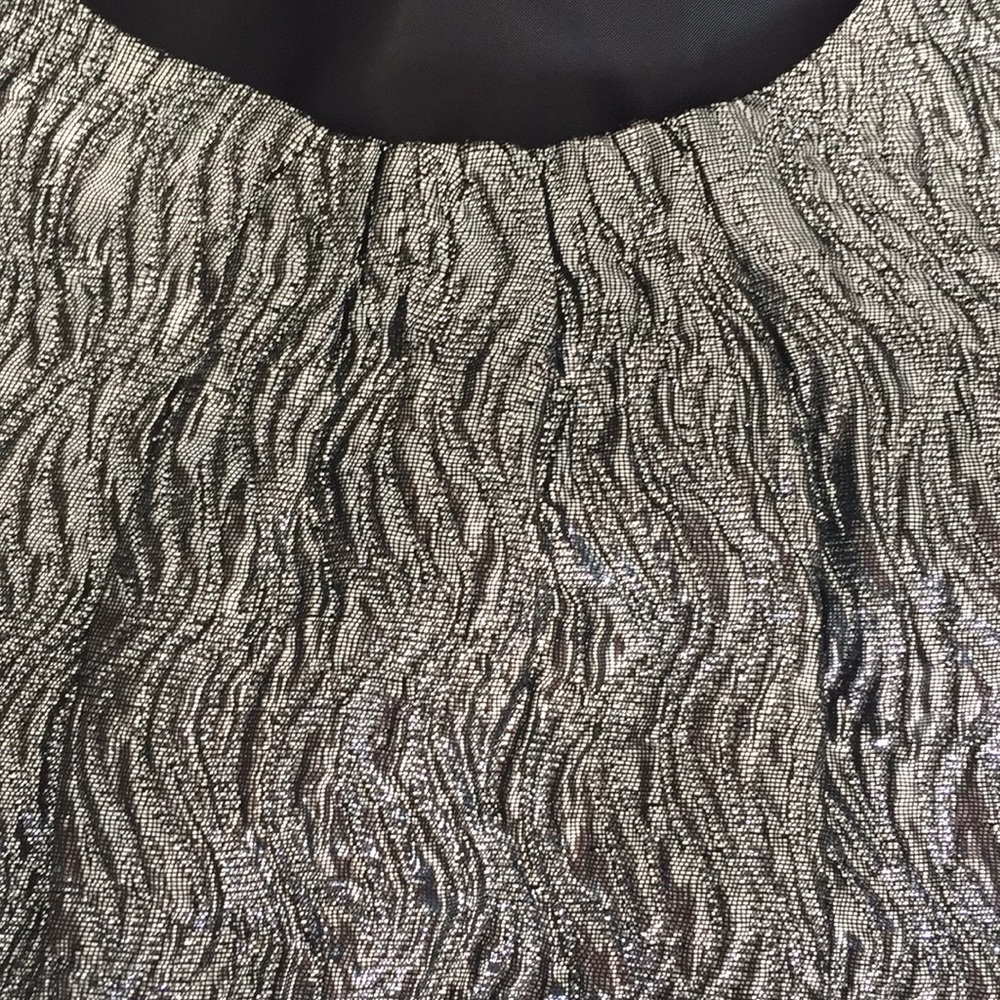 Necessary Objects Silver And Black Shift Dress - image 3